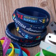 Pack Of 6 Autism Awareness Inspirational Silicone Wristbands Bracelets