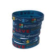 Pack Of 6 Autism Awareness Inspirational Silicone Wristbands Bracelets