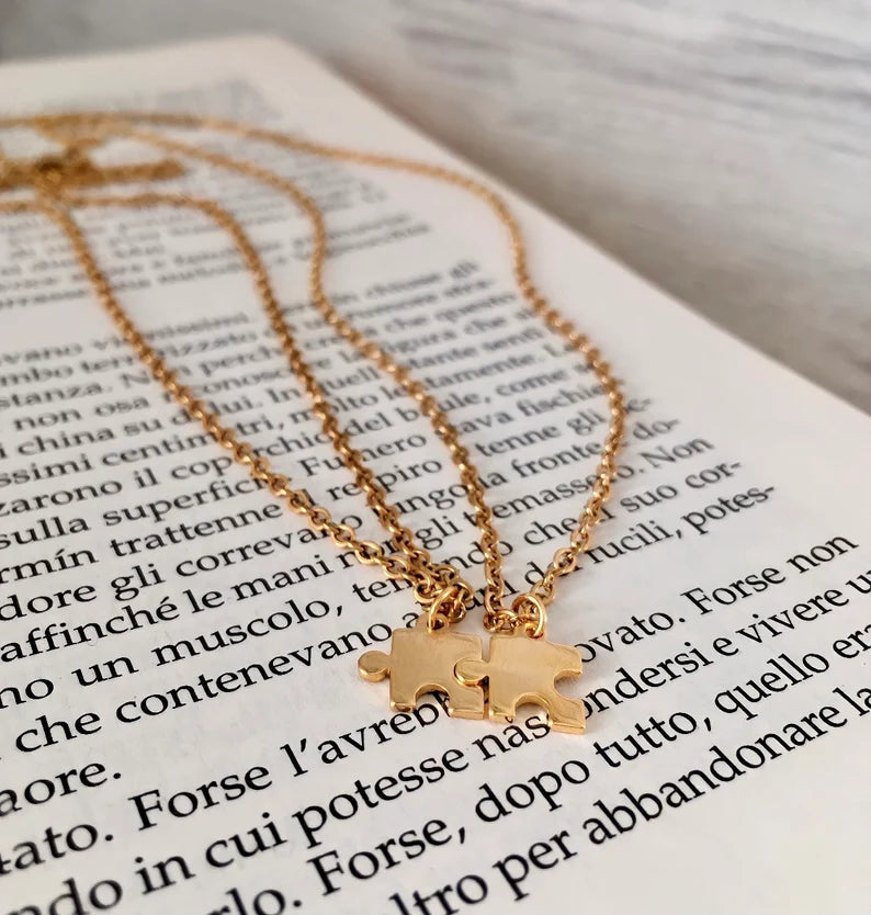 Personalized Puzzle Piece Necklace
