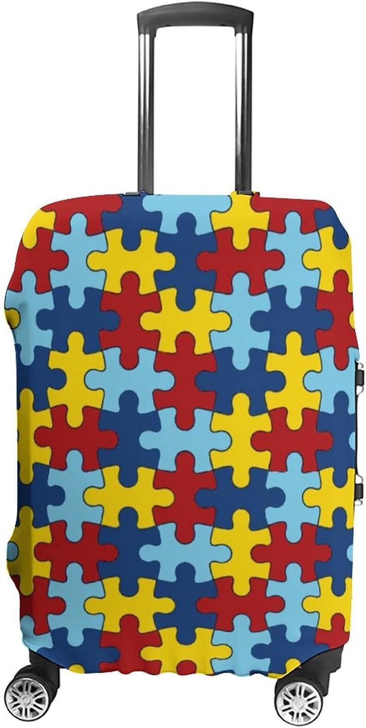 Copy of Autism Awareness Pattern Travel Luggage Cover Washable Elastic Suitcase Protector