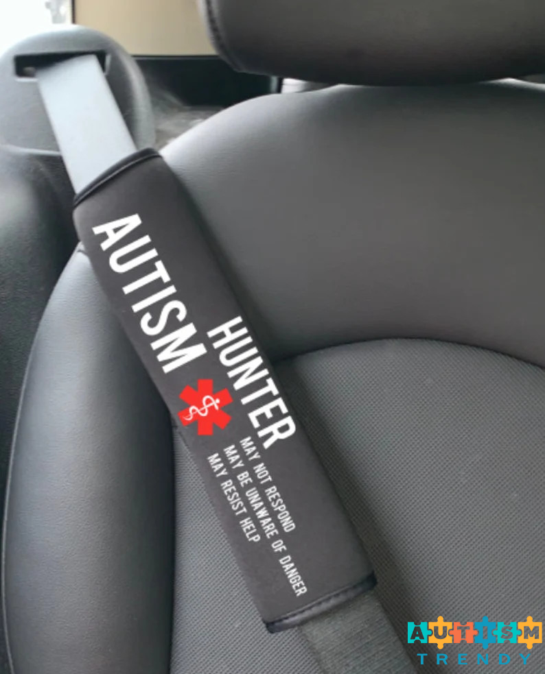 Autism Seatbelt Cover, Autism Awareness, Medical Alert Autism