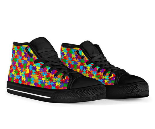 Autism Awareness Merchandise High Top Shoes