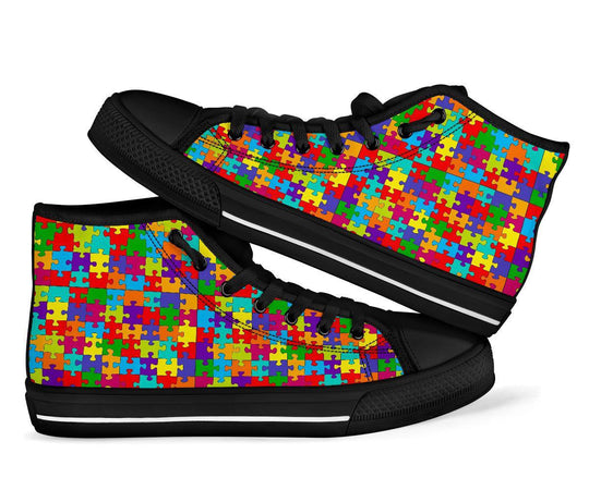 Autism Awareness Merchandise High Top Shoes