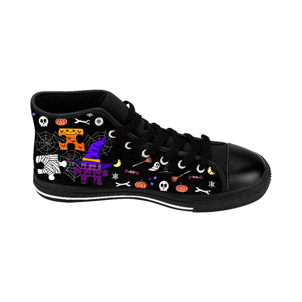 Halloween High Top Autism Sneakers Shoes