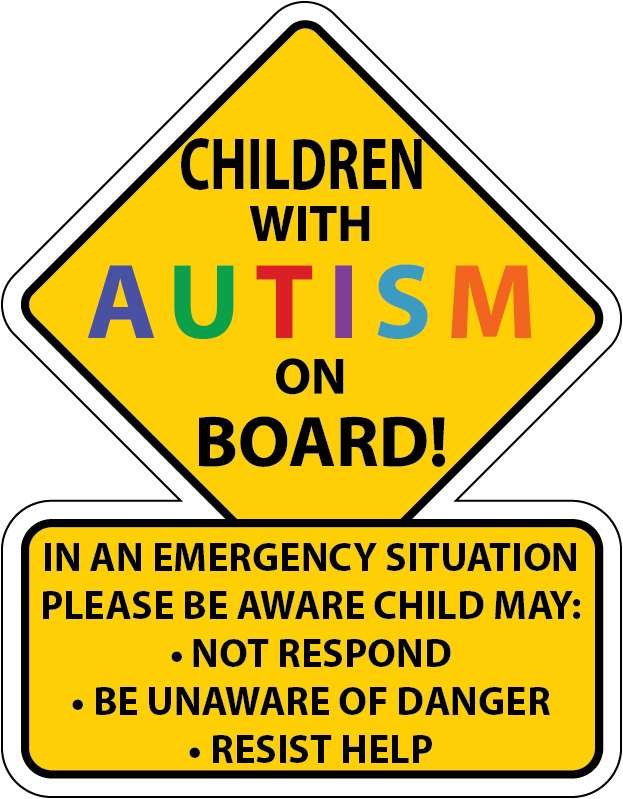 Autism Safety Car Truck Decal Sticker