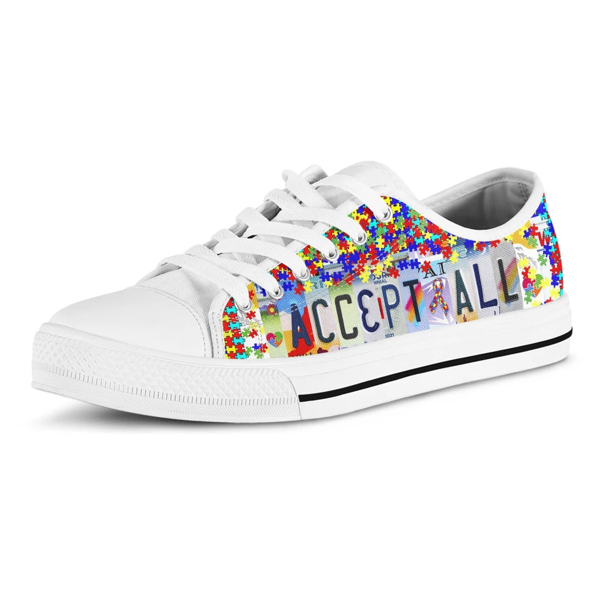 Accept All Autism Sneakers Women's Shoes