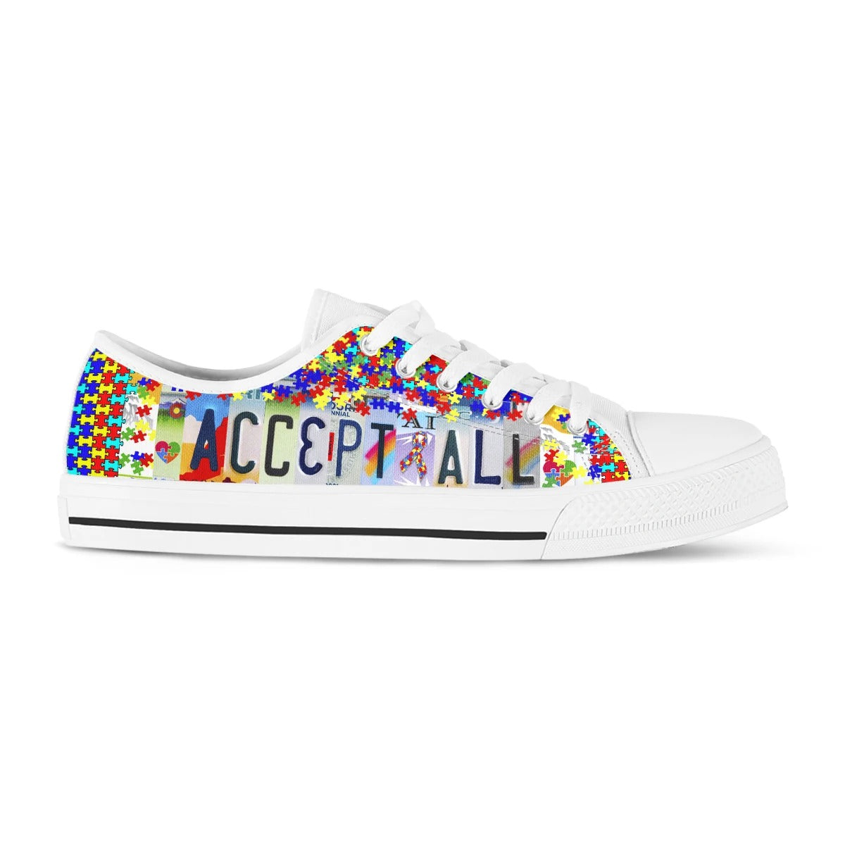 Accept All Autism Sneakers Women's Shoes