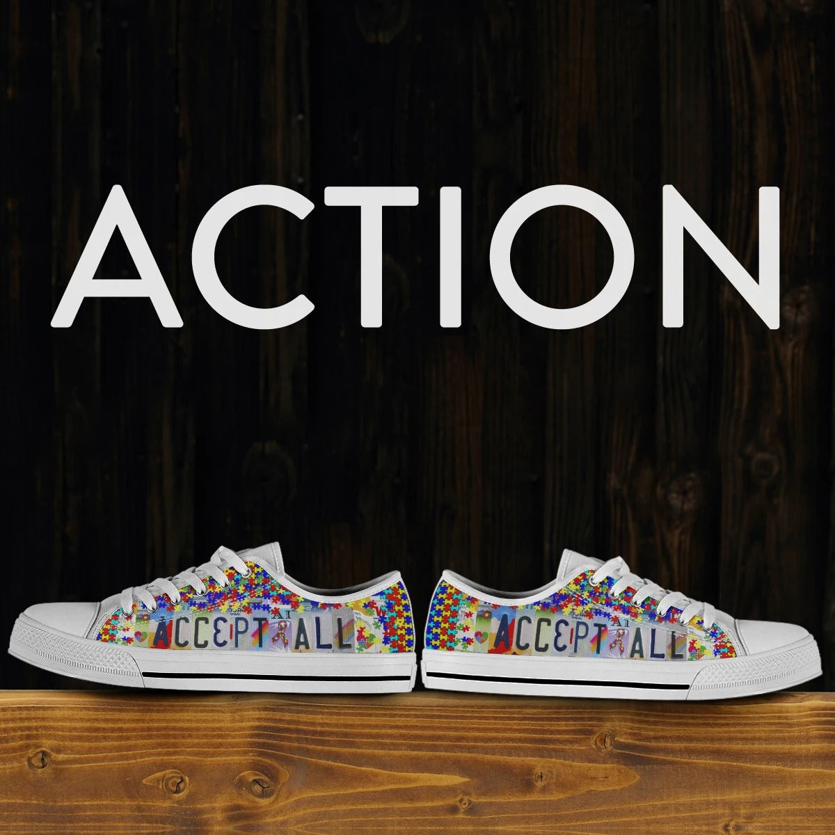 Accept All Autism Sneakers Women's Shoes