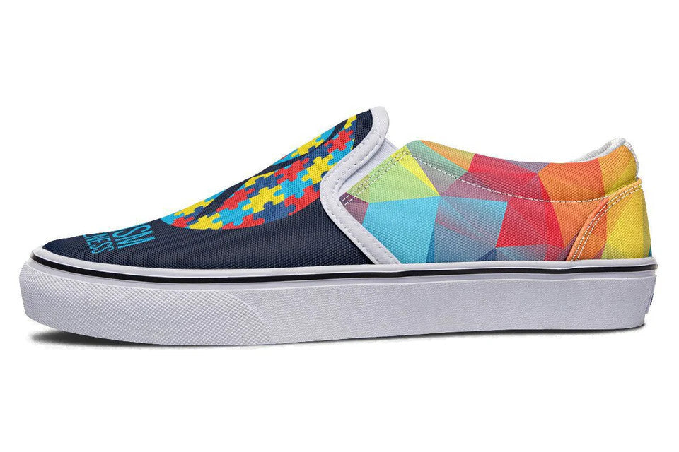 Colorful Autism Slip-on Shoes