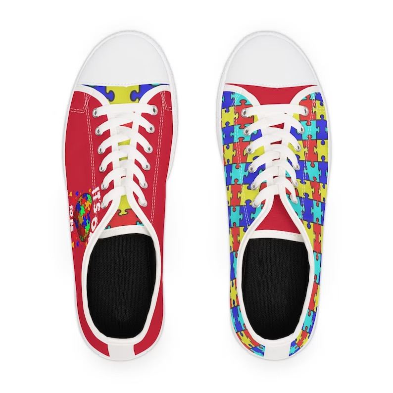 Autism Awareness Low Top Shoes Sneaker