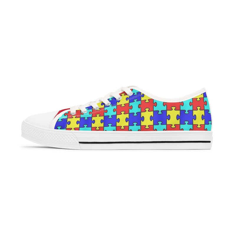 Autism Awareness Low Top Shoes Sneaker