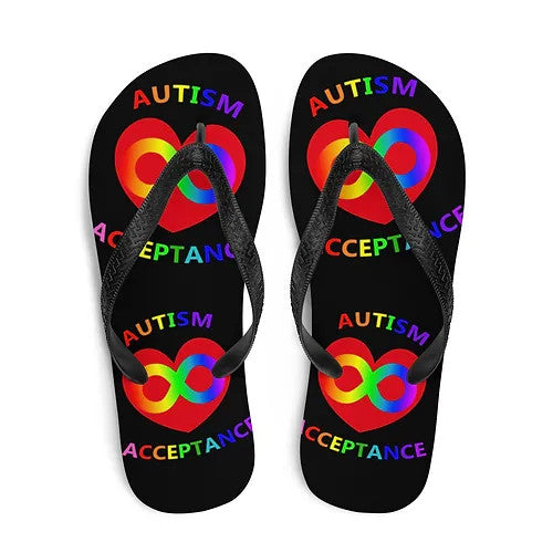 Autism Awareness Acceptance Flip-Flops