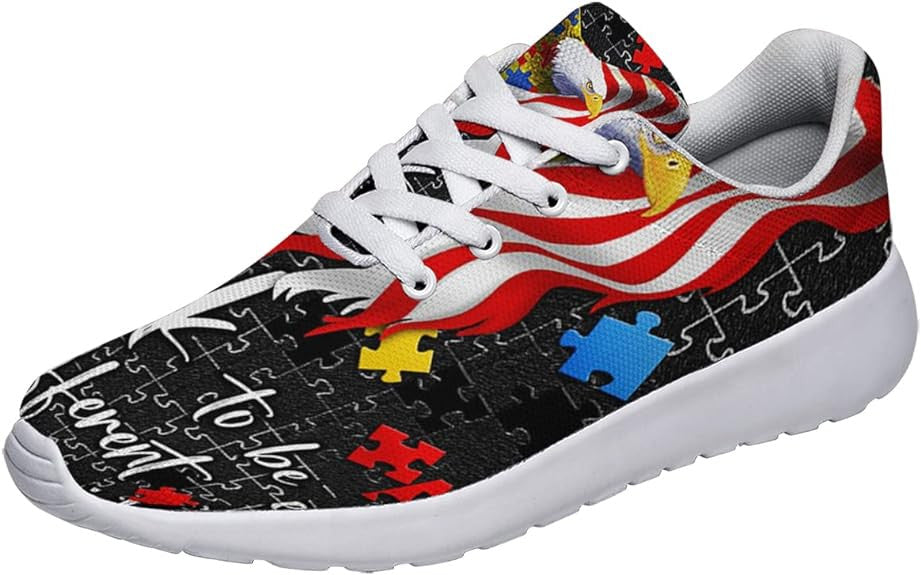 Autism Awareness It is Ok to Be Different Lightweight Sneakers