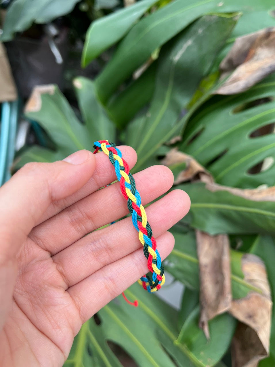 Autism Awareness Ribbon Charm Handmade Bracelet Multi Color