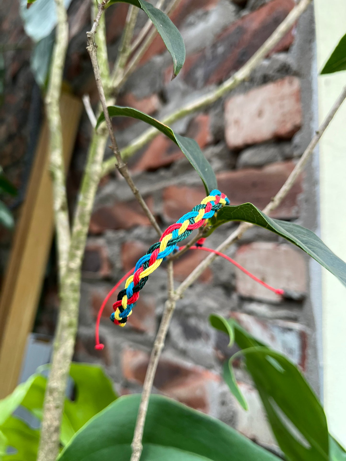 Autism Awareness Ribbon Charm Handmade Bracelet Multi Color
