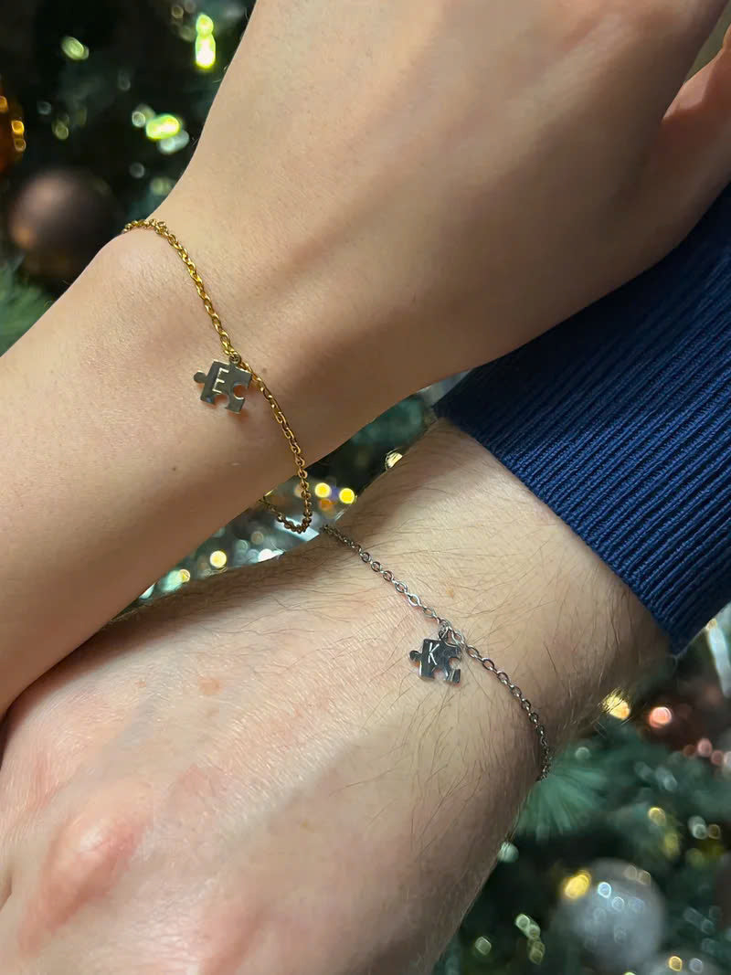 Personalized Autism Puzzle Bracelet