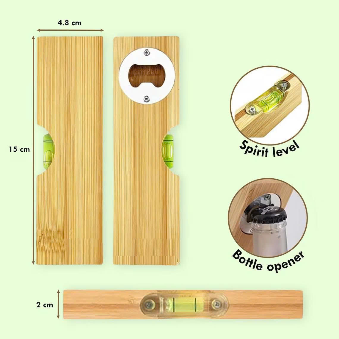 Custom Autism Dad And Kid Level Tool, Custom Daddy With Autism Kid Wood Opener, Autism Awareness Gift For Dad On Father's Day