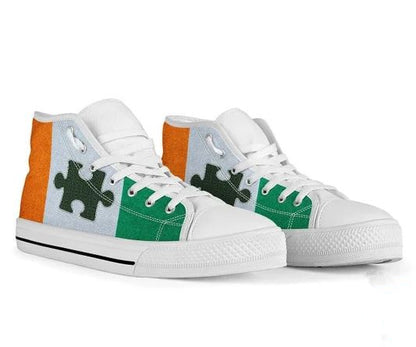 Irish Autism  High Top Shoes Sneakers