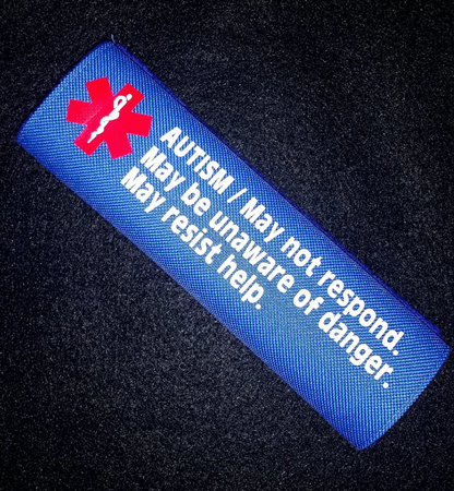 Autism Medical Alert Safety Seatbelt Cover