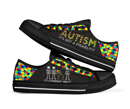 Autism It'S Not A Disability Autism Low Top Shoes Sneaker