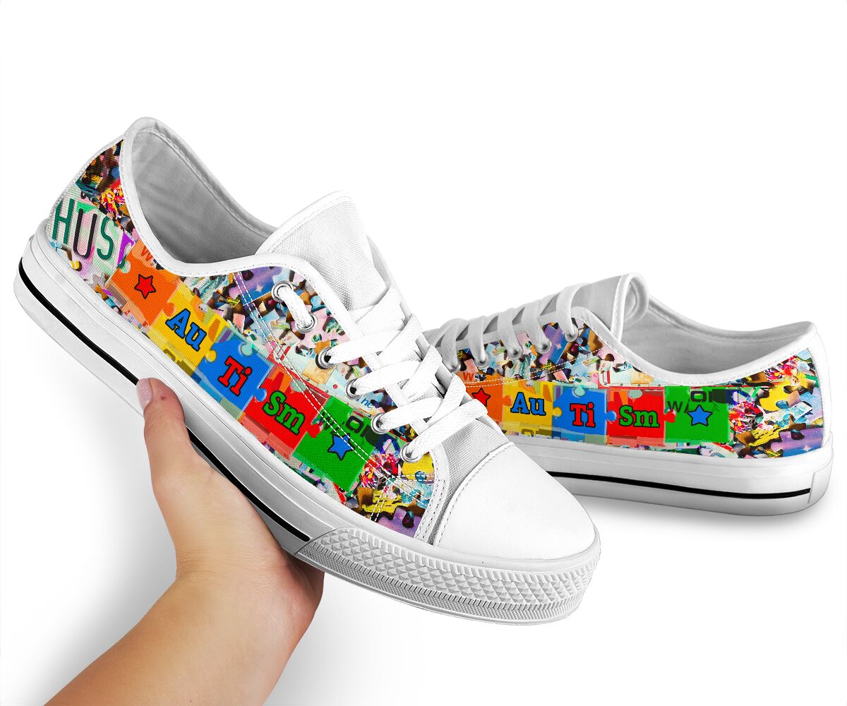 Autism Awareness Low Top Shoes Sneaker