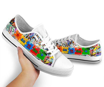 Autism Awareness Low Top Shoes Sneaker