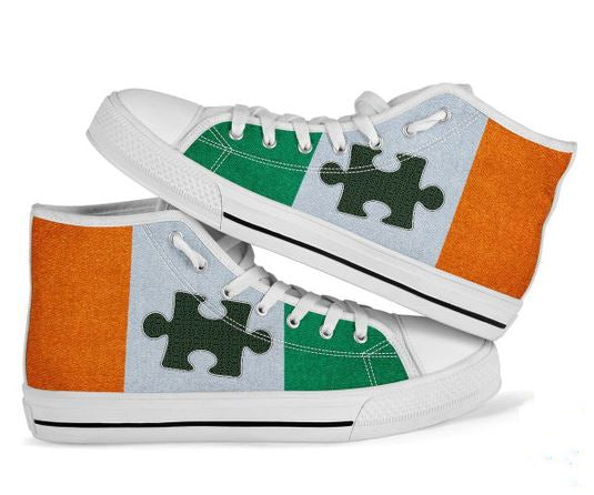 Irish Autism  High Top Shoes Sneakers