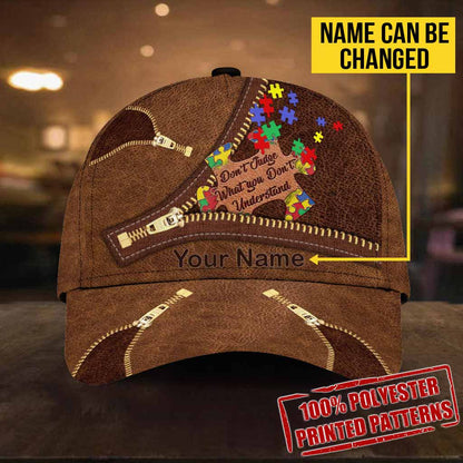 Don't Judge What You Don't Understand Personalized Autism Awareness Cap