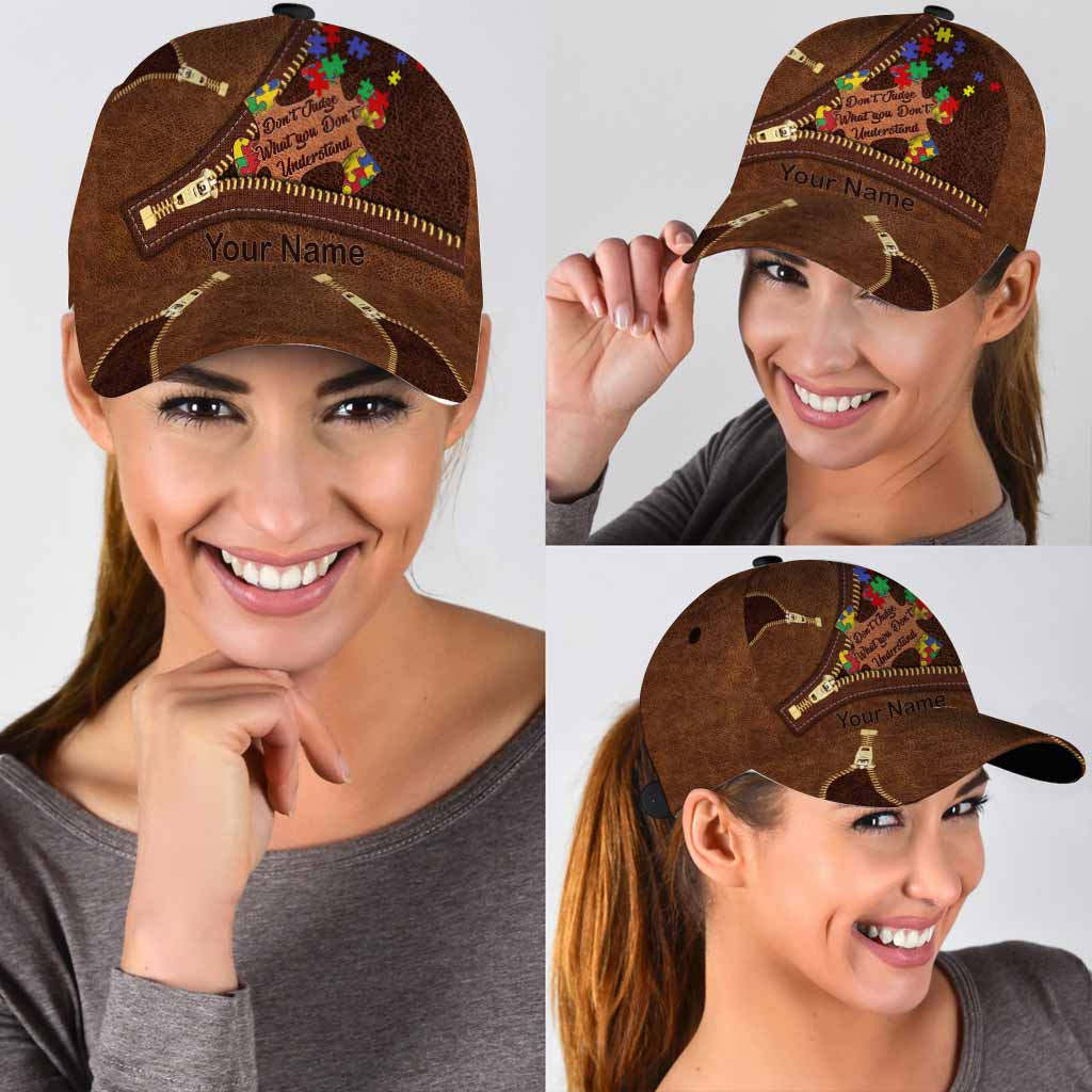 Don't Judge What You Don't Understand Personalized Autism Awareness Cap