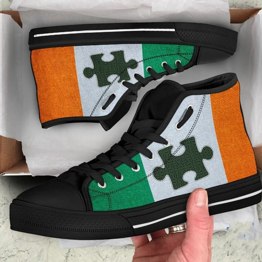 Irish Autism  High Top Shoes Sneakers