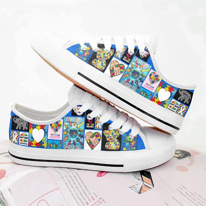 Autism Awareness Low Top Shoes