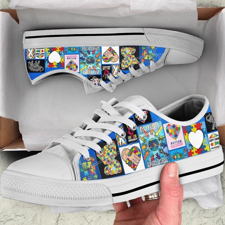 Autism Awareness Low Top Shoes