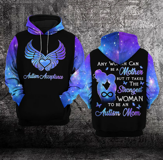 Autism Mom Acceptance Hoodie 3D