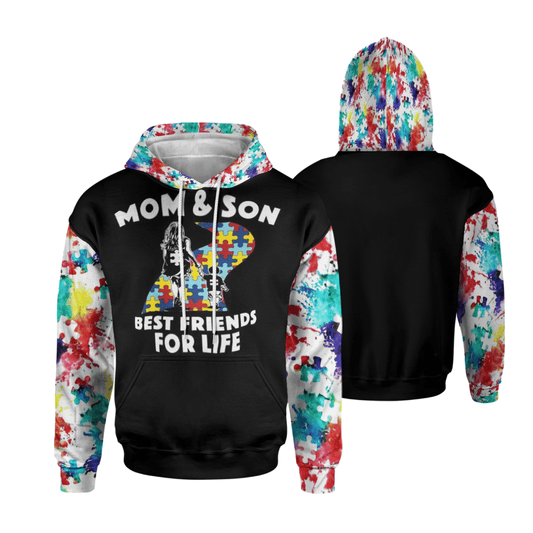 Mom & Son Best Friends For Life 3d hoodie