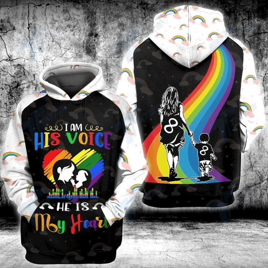 IAM HIS VOICE HE IS MY HEART 3D HOODIE