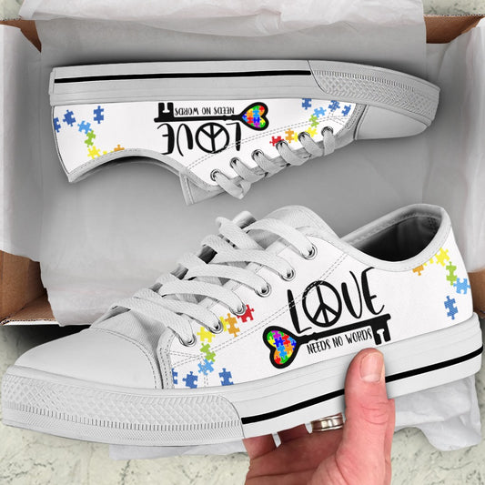 Love Needs No Words Low Top Shoes Sneaker