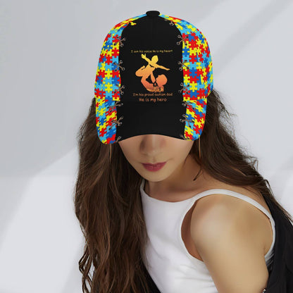 I Am His Voice He Is My Heart, Autism Baseball Cap