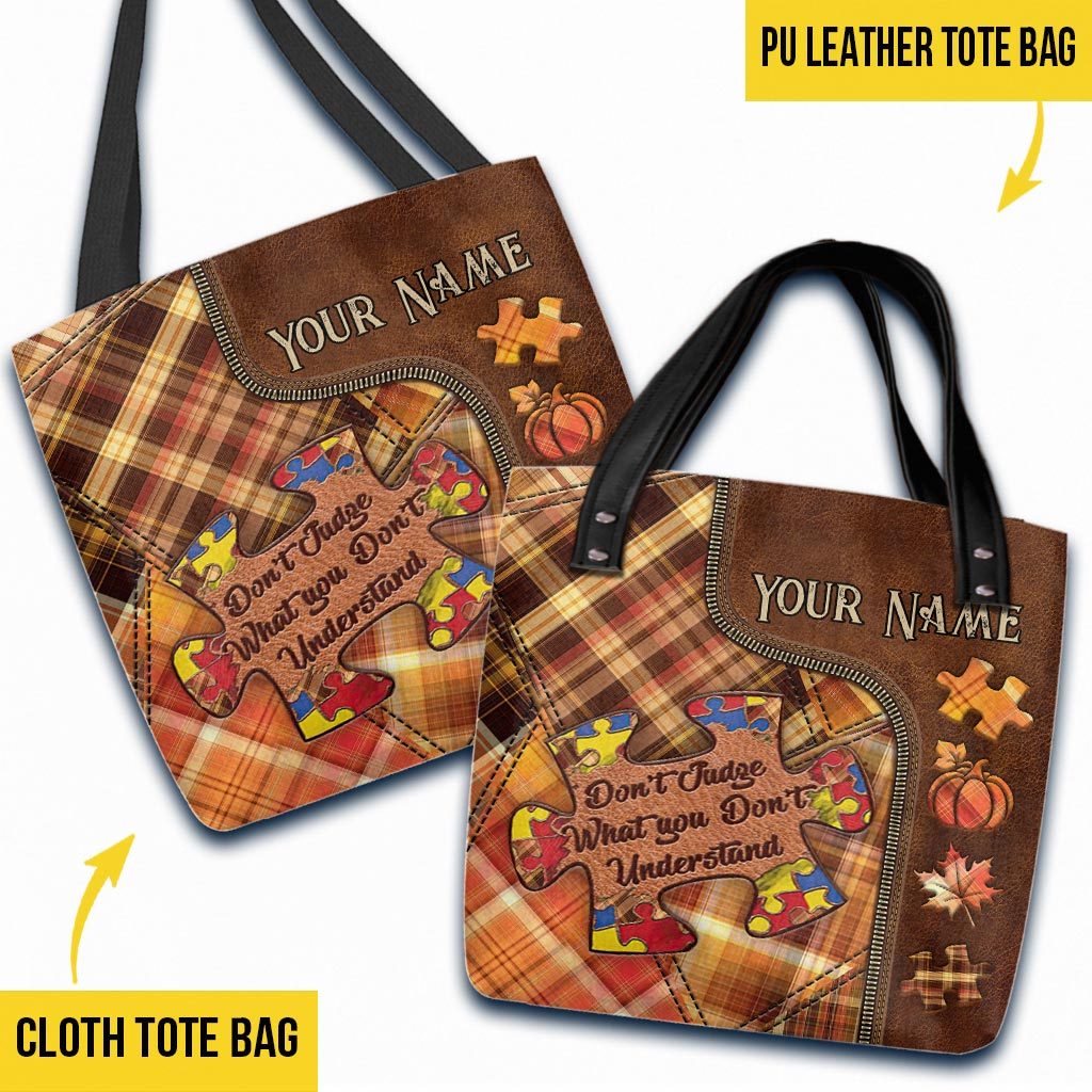 Autism Awareness Personalized Tote Bag, It's The Most Wonderful Time Of The Year