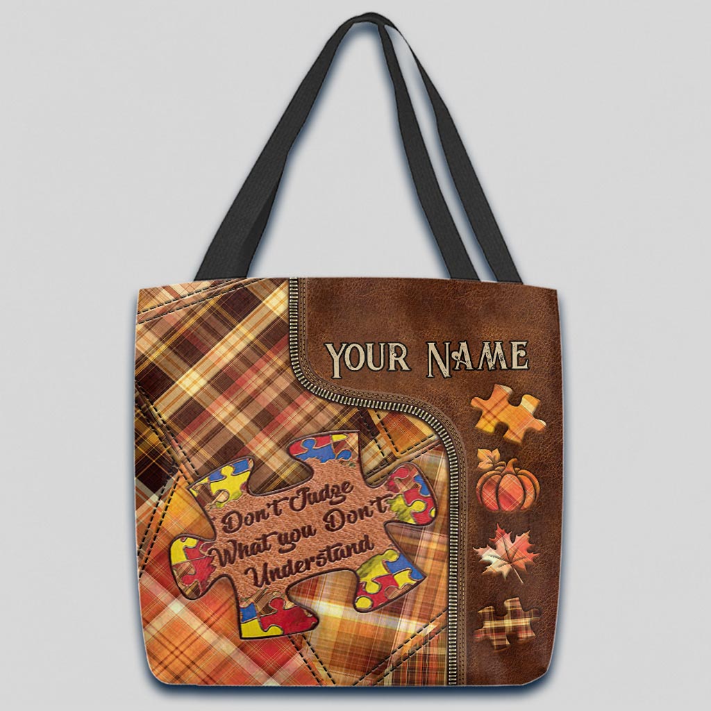 Autism Awareness Personalized Tote Bag, It's The Most Wonderful Time Of The Year