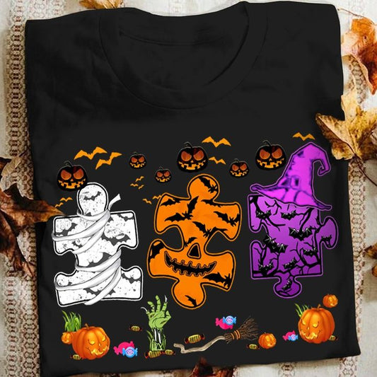 Halloween Autism Awareness Pumpkin Witch Autism Gifts