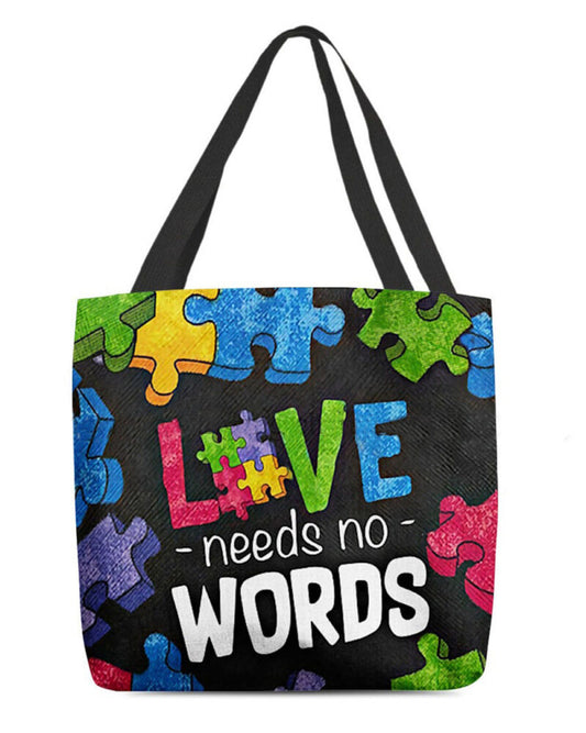 Love needs no words Tote Bag