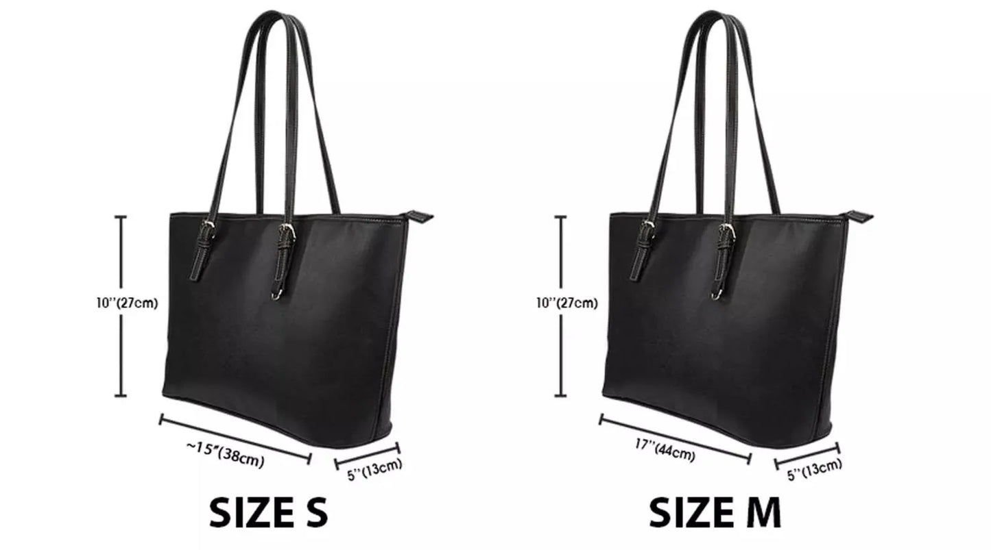 Autism Mom Leather Tote Bag