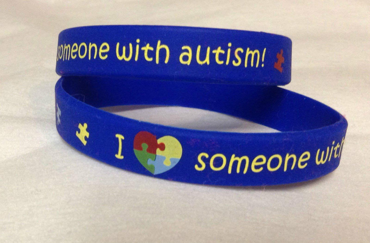 I Love Someone With Autism Silicone Bracelet Band