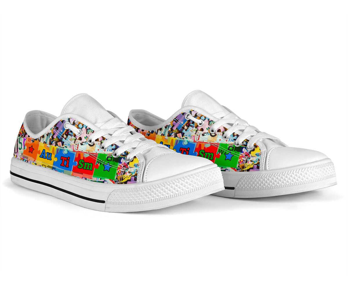 Autism Awareness Low Top Shoes Sneaker