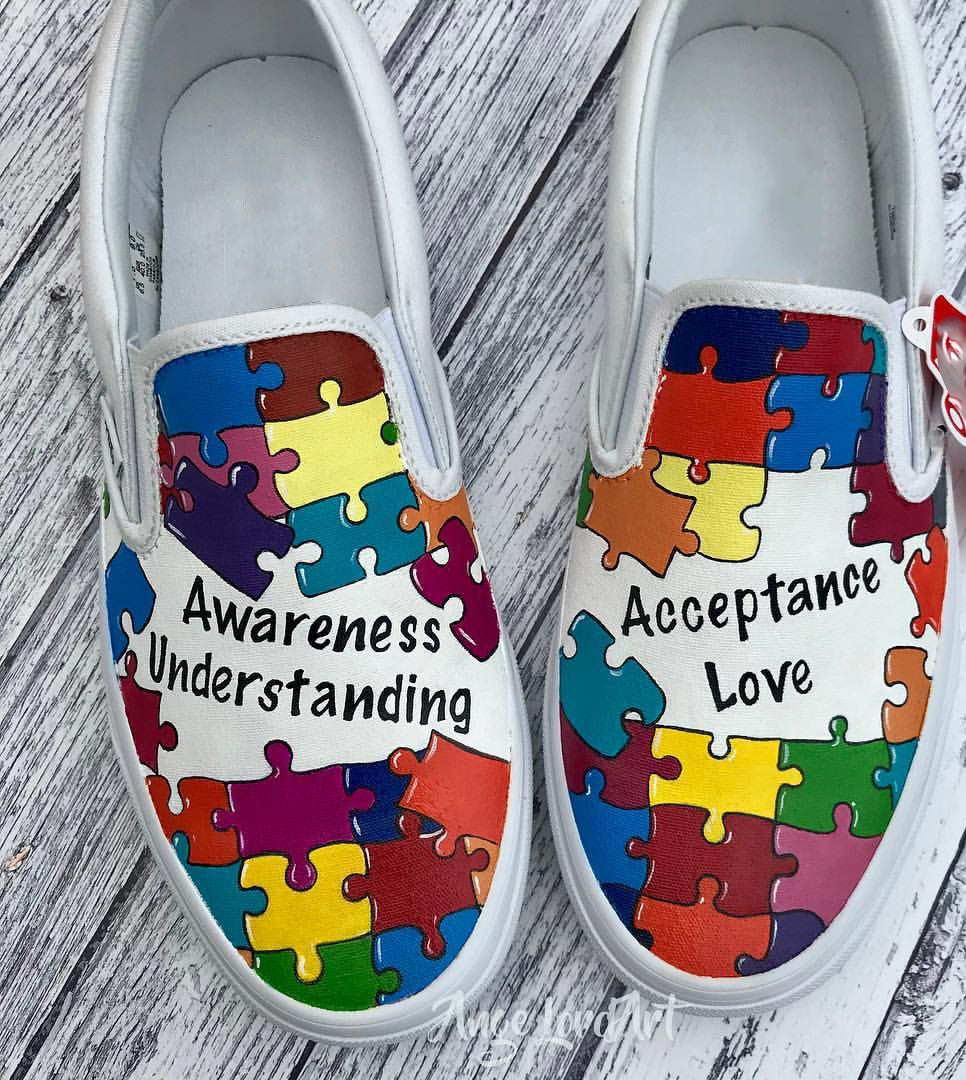 Autism Awarness Understanding Acceptance Love Shoes