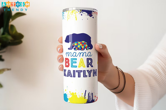 Custom Autism Mom Tumbler, Autism Mom Gift with Heartfelt Message