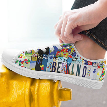 Autism Awareness Be Kind Shoes Sneakers- Personalized Name