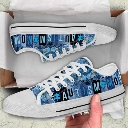 Autism Mom Low Top Shoes New Version