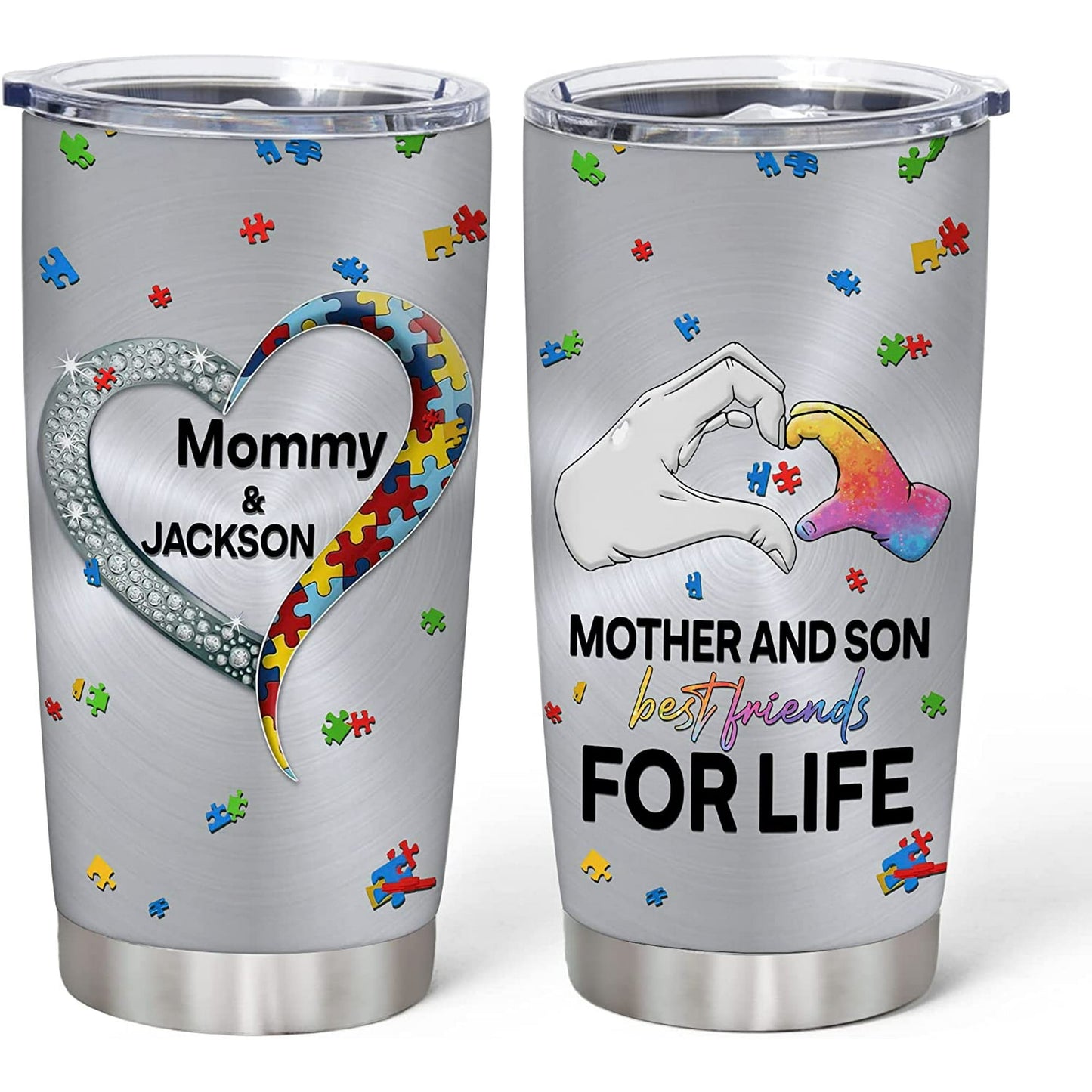 Personalized Tumbler Cup Mother And Son Best Friends For Life