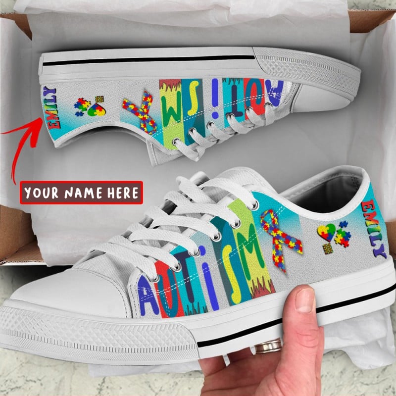 Personalized Autism Low Top Shoes Sneakers